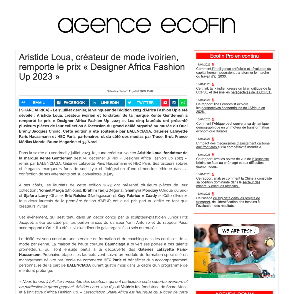 Agence Ecofin